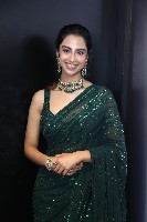Meenakshi Chaudhary Black Saree Photos